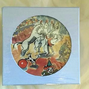 6 pc Circus Plates Porcelain France Philippe Deshoulieres
